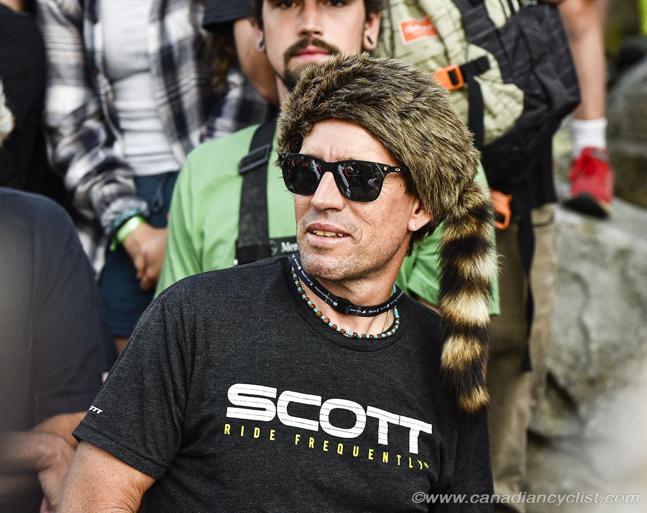 Frischi goes for the Davy Crockett look