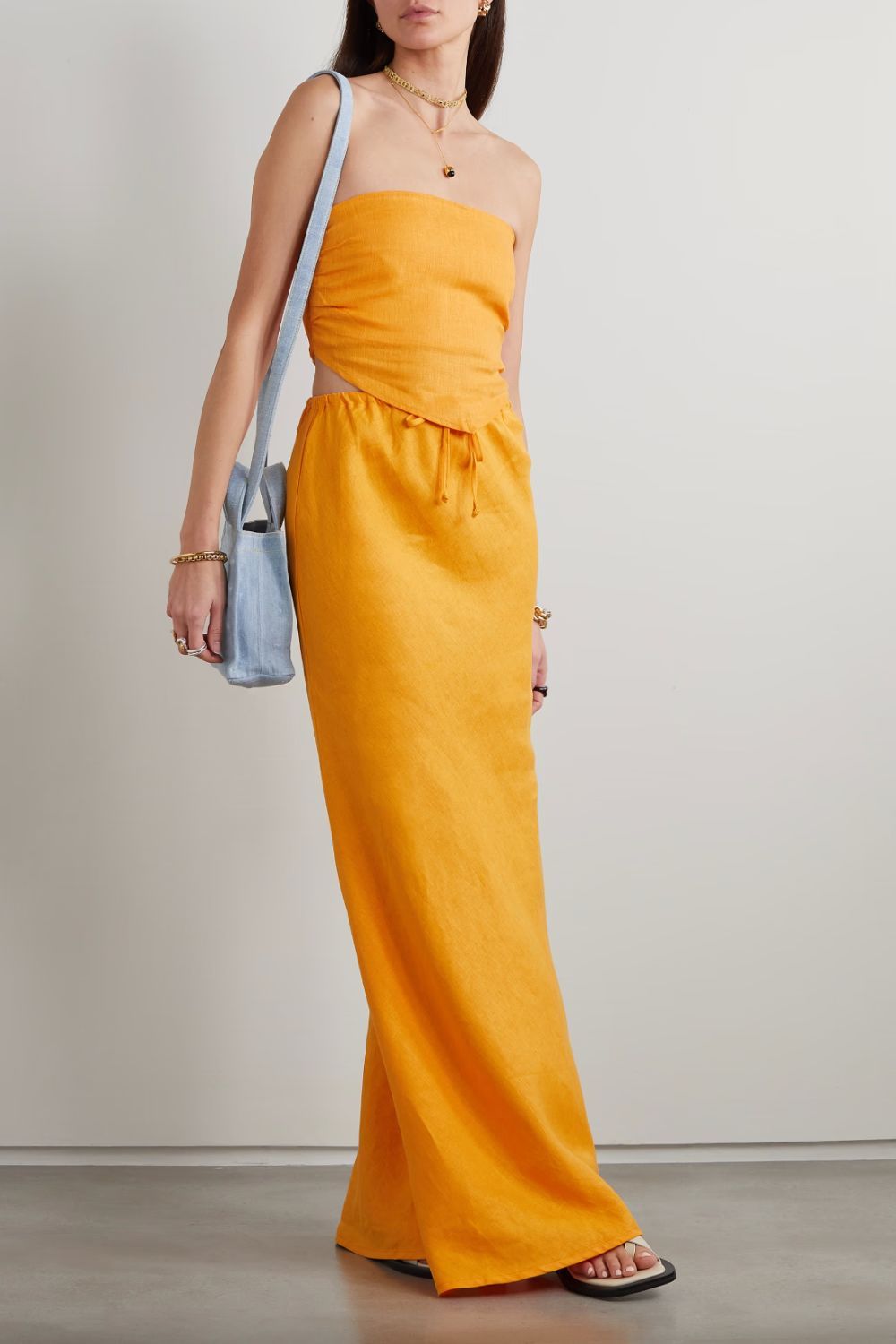 Faithfull The Brand Cataline linen maxi skirt