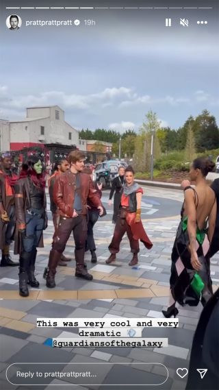 Guardians of the Galaxy cast at Disneyland Paris