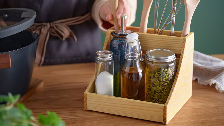 IKEA chokladhaj-kitchen-countertop-organizer-wood