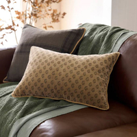 Magnolia Henry Printed Velvet Pillow