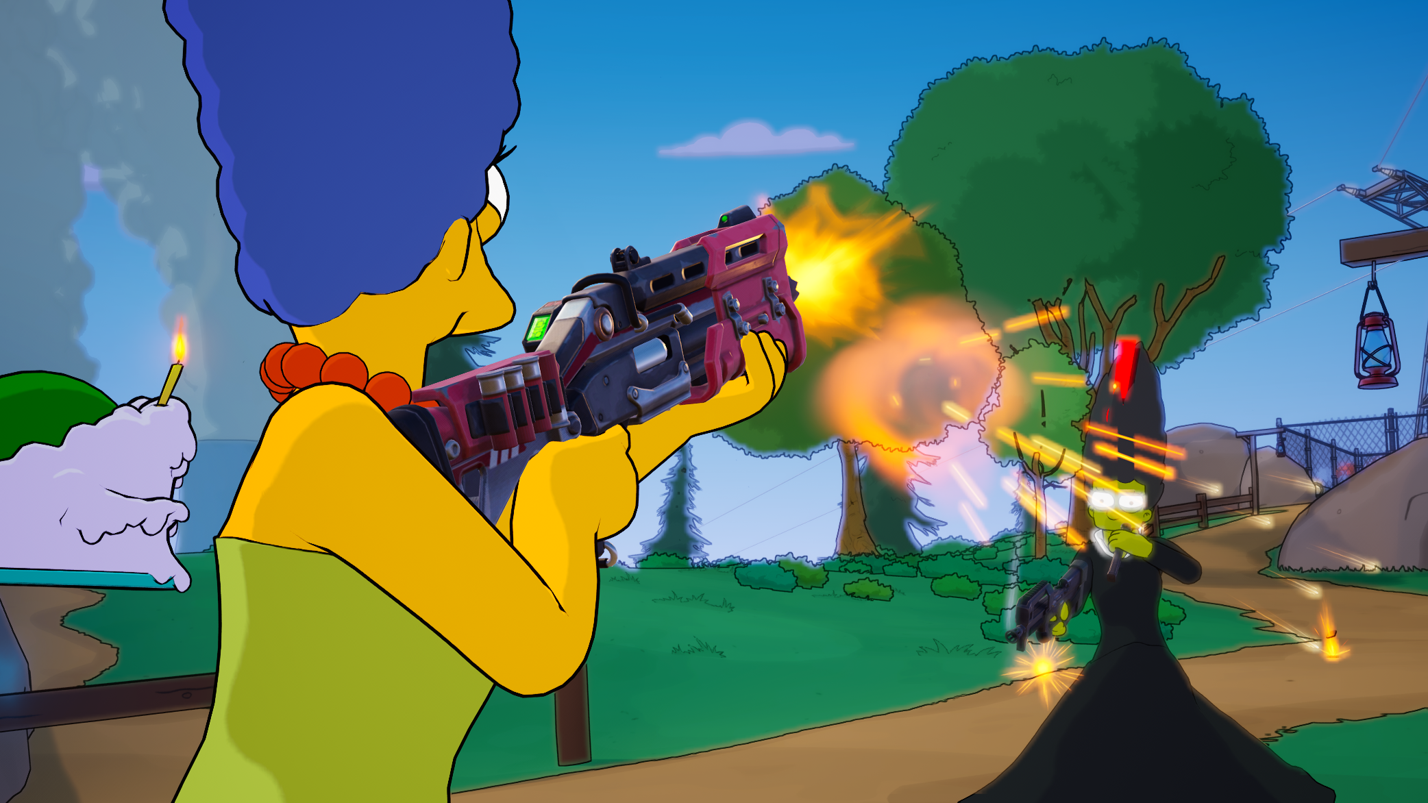 Fortnite The Simpsons mini season best weapons and loadout