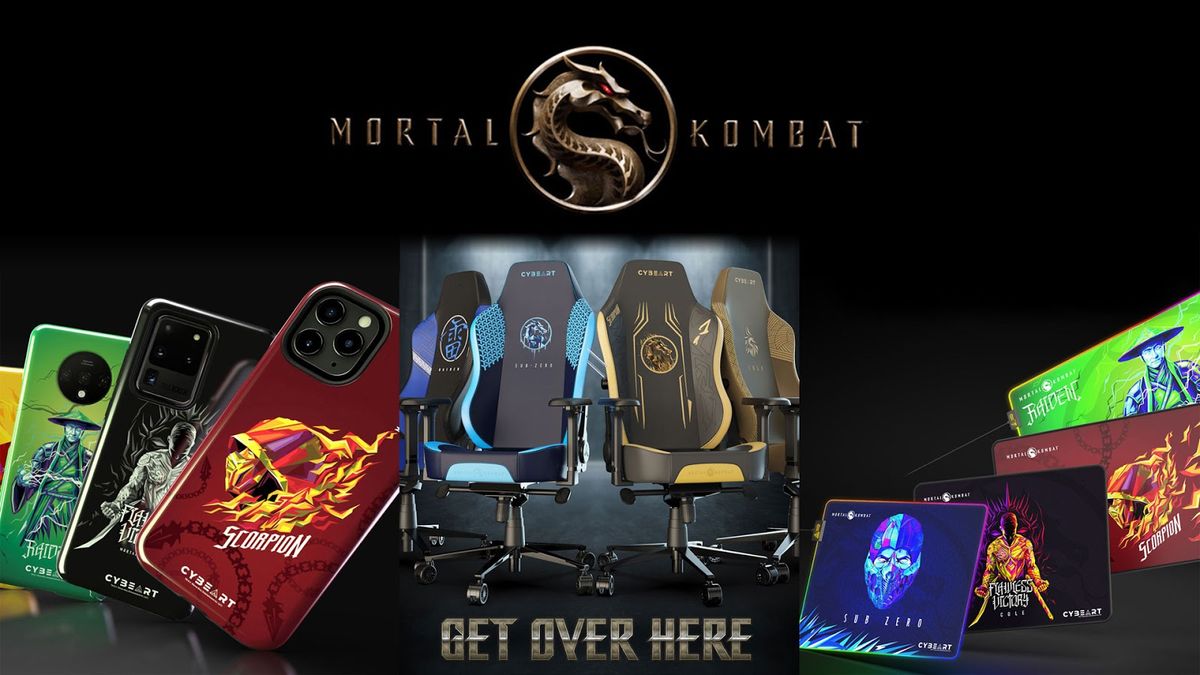 mortal kombat gaming chairs, mouse pads and phone cases 