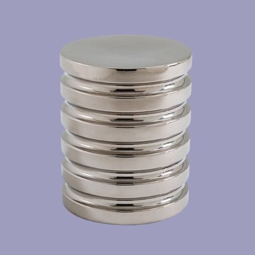 La Redoute, Kerros Side Table in Chrome-Plated Ceramic