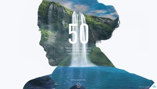 Dutch airline KLM’s magazine iFly50 uses a double-exposure video to intrigue users