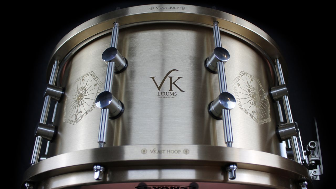 The drum is cast from solid bronze, and weighs no less than 18kg (almost 40lbs)
