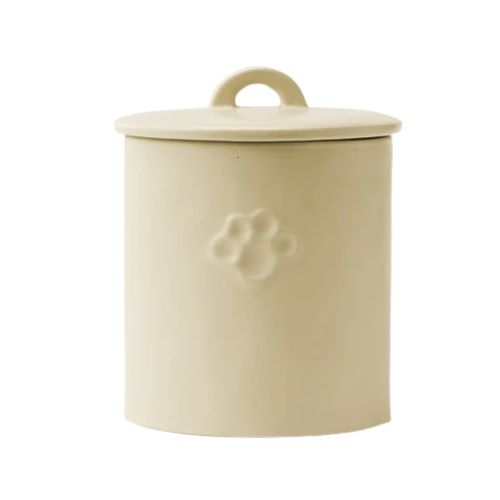 McGee &amp;amp; Co., Debossed Stoneware Pet Treat Canister