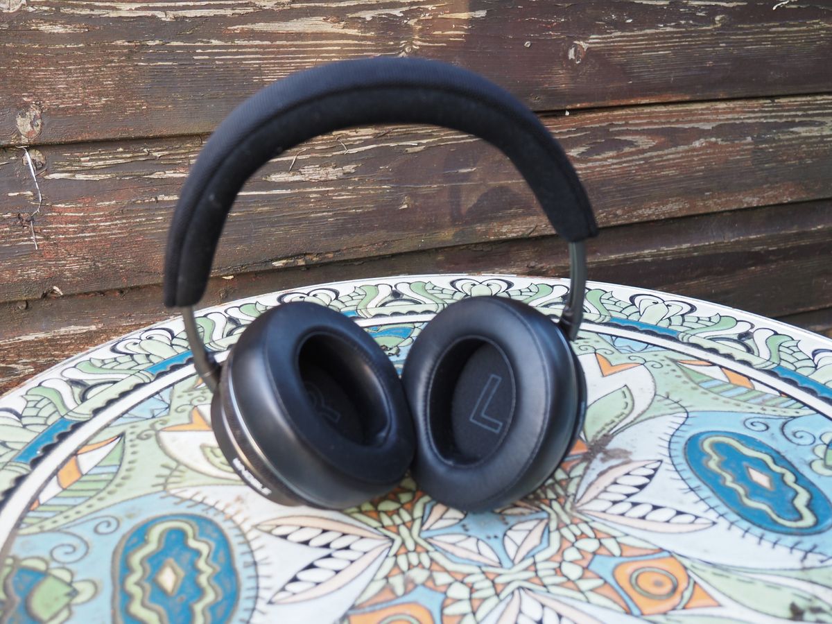 A pair of Noble Fokus Apollo noise-cancelling headphones