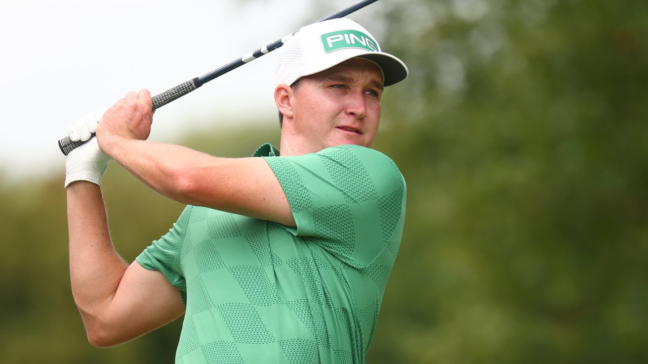 Matt McCarty takes a shot during the Simmons Bank Open