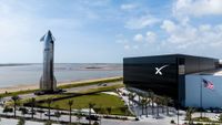 SpaceX moves its Flight 10 Starship upper stage to the pad at Starbase for testing. SpaceX posted this photo on X on July 28, 2025.