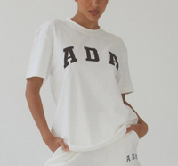 ADA White Short Sleeve Oversized T-shirt