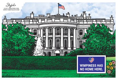Political Cartoon U.S. Trump Administration White House Government