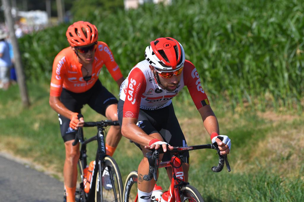 Thomas de Gendt (Lotto Soudal) and Alessandro de Marchi (CCC)
