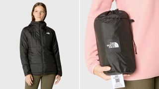 model wearing the best north face jackets