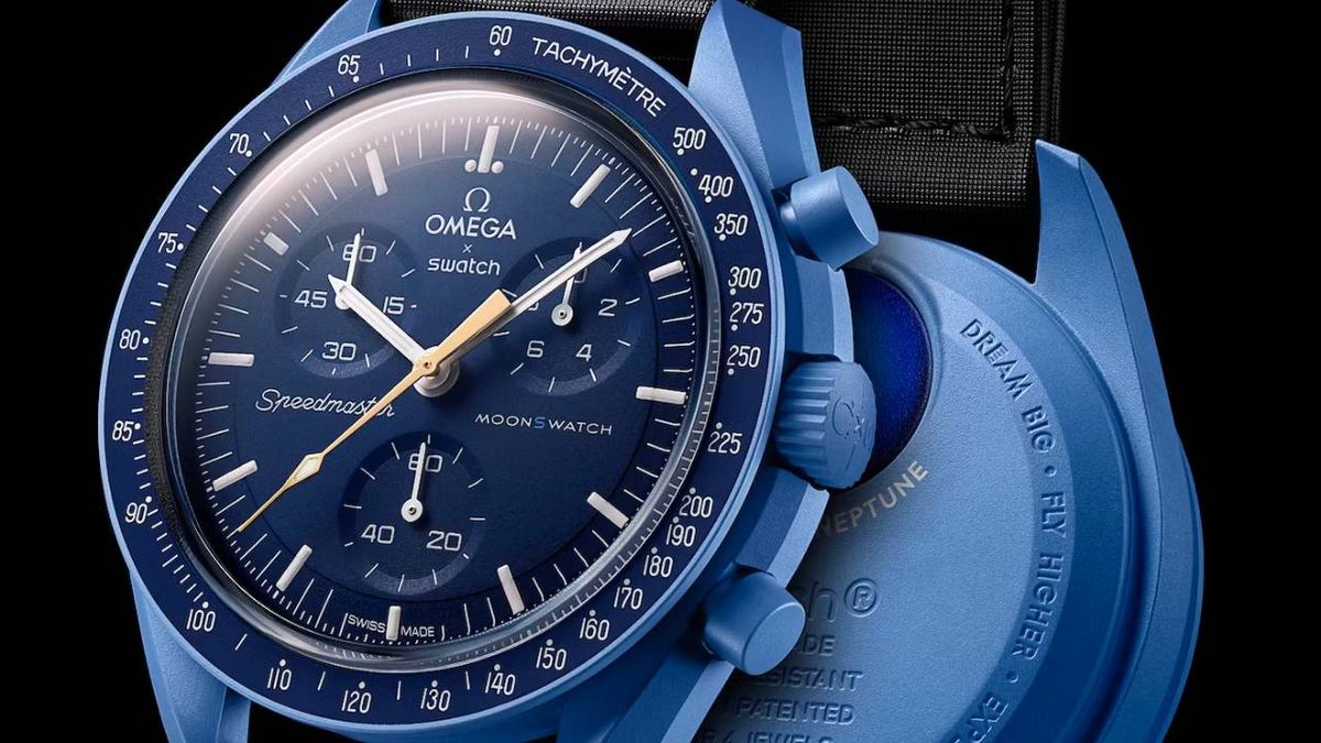 時計 MOON SWATCH MISSION TO NEPTUNE MoonSwatch Mission to Neptune 2023: Price, Details, Release