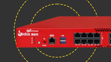 The WatchGuard FireBox M695 on the ITPro background