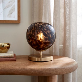 Kira Tortoiseshell Touch Table Lamp