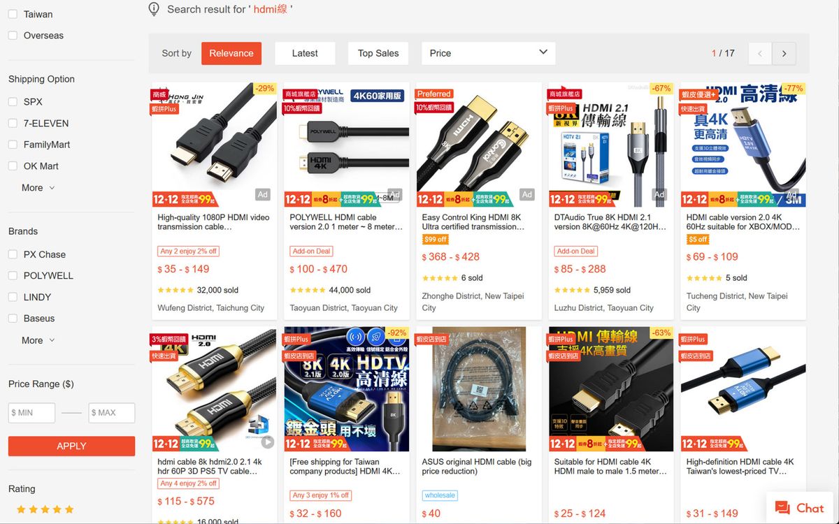 Counterfeit HDMI cables still online?