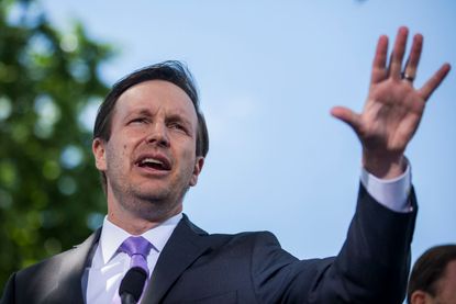 Senator Chris Murphy was among those who went to the CBO in attempts to see the Senate's health care bill.