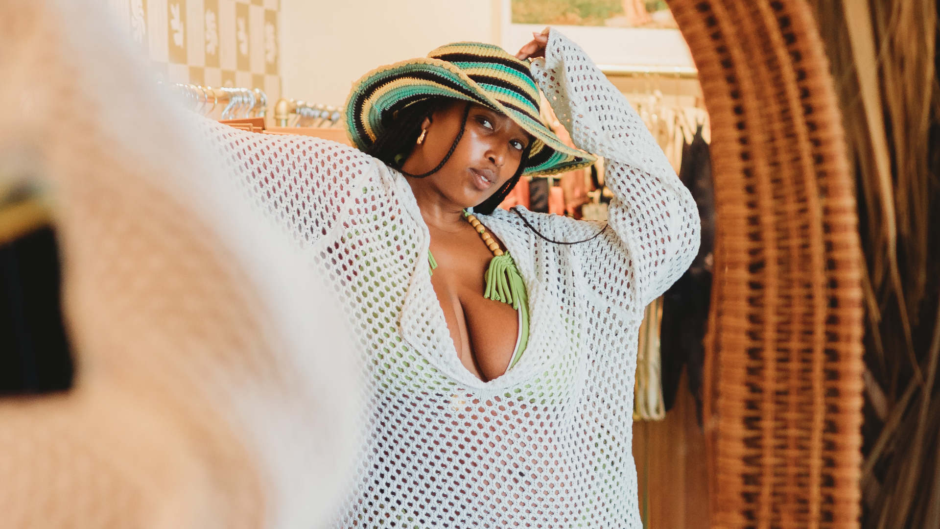 mecca james-williams wearing jamaican fashion brands