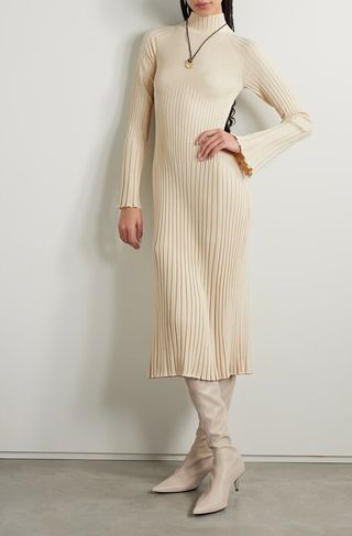 Proenza Schouler, Ribbed-Knit Midi Dress