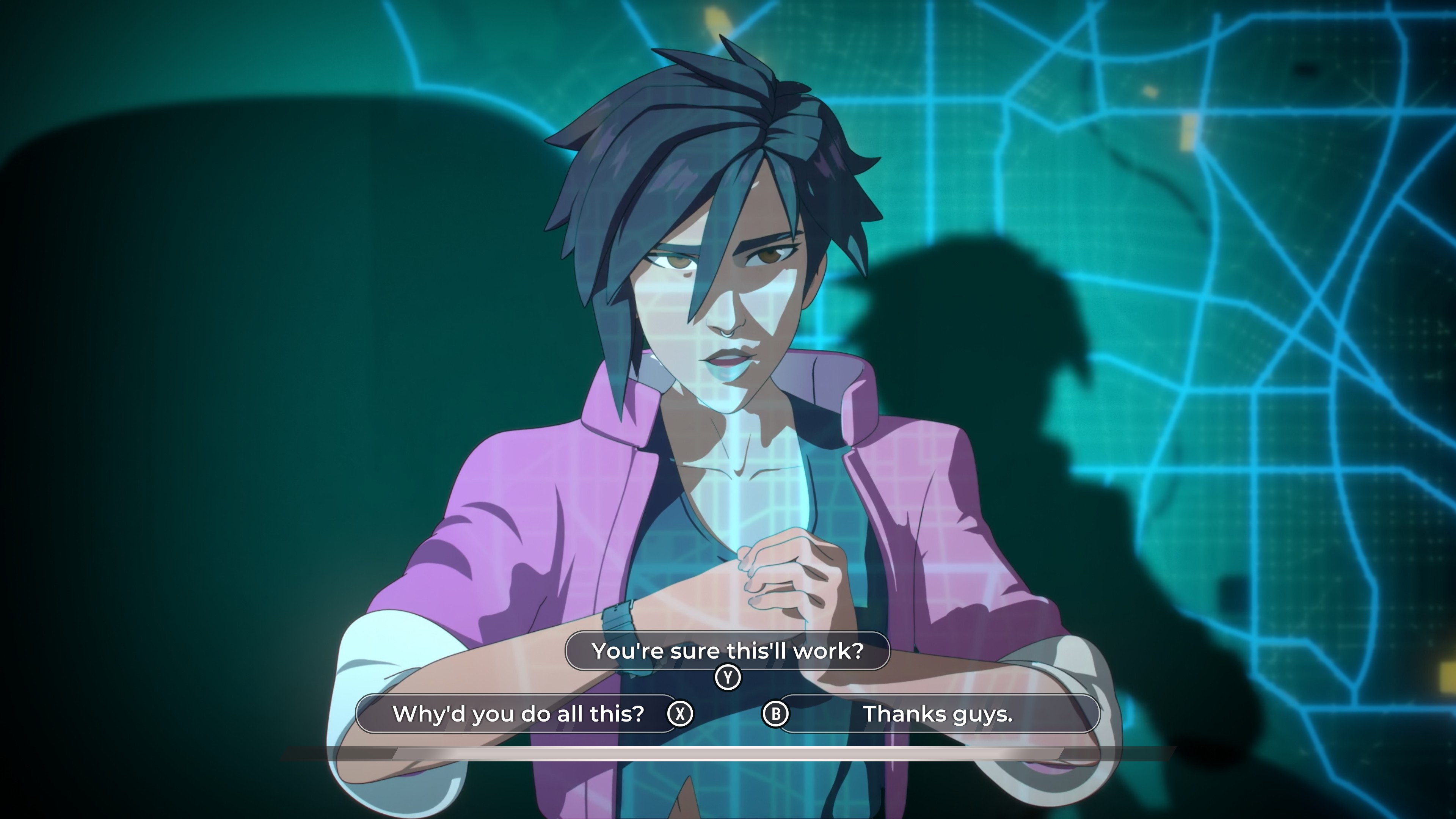 Dialogue choices with Invisigal