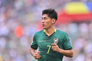 GUADALUPE, MEXICO - MARCH 26: Miguel Terceros of Bolivia looks on during the FIFA World Cup 2026 Play-Off Tournament between Bolivia and Suriname at Estadio Monterrey on March 26, 2026 in Guadalupe, Mexico. (Photo by Azael Rodriguez/Getty Images)