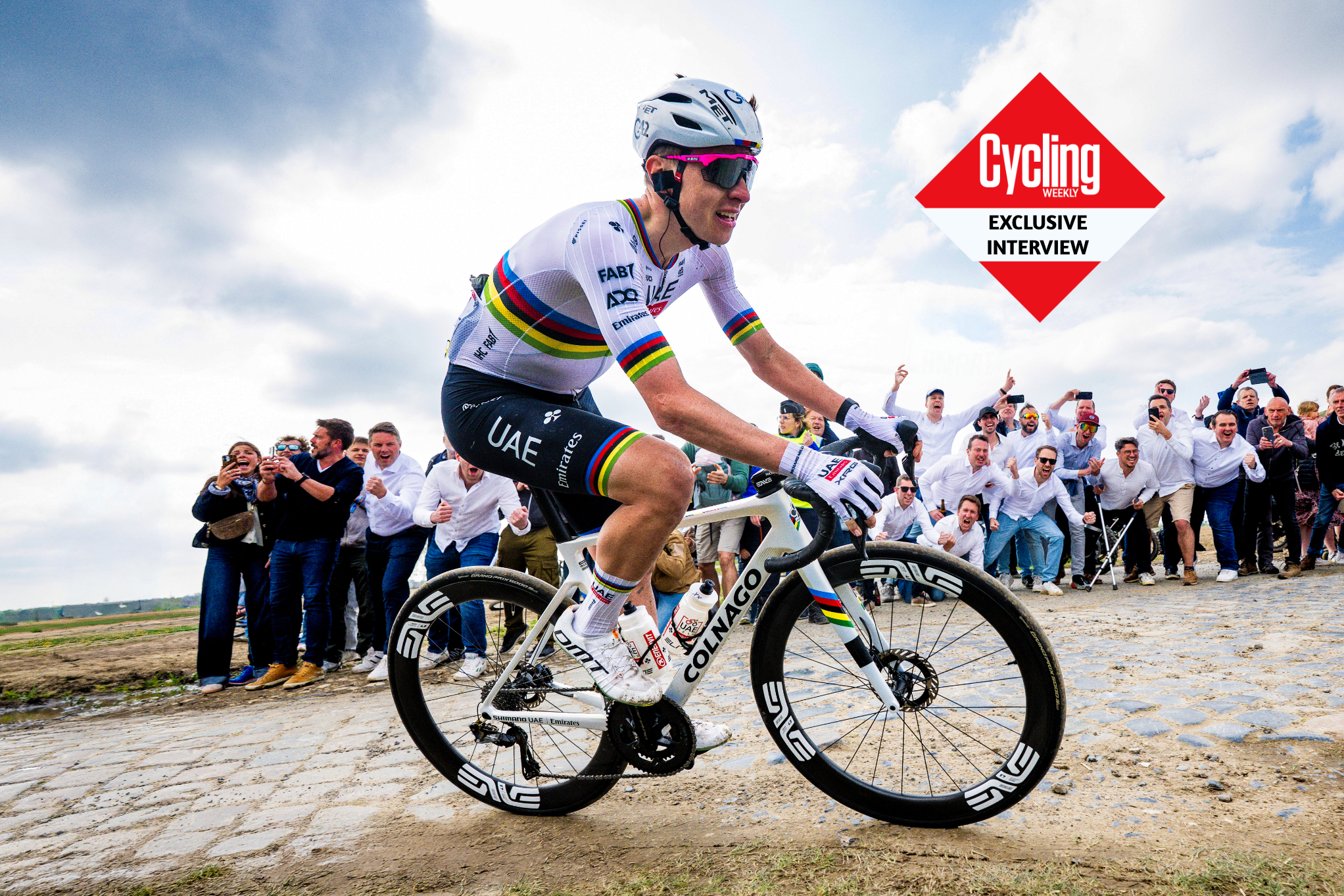 Tadej Pogačar at Paris-Roubaix 2025