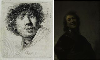 Two Rembrandt Self-Portraits