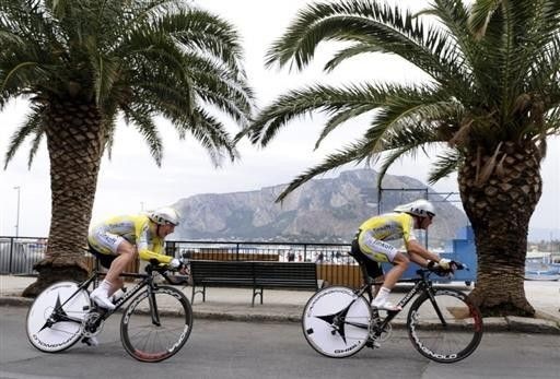 Tinkoff Credit Systems set an early best time before being knocked off by Slipstream.