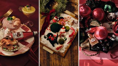 composite of different christmas decorations from marks and spencer