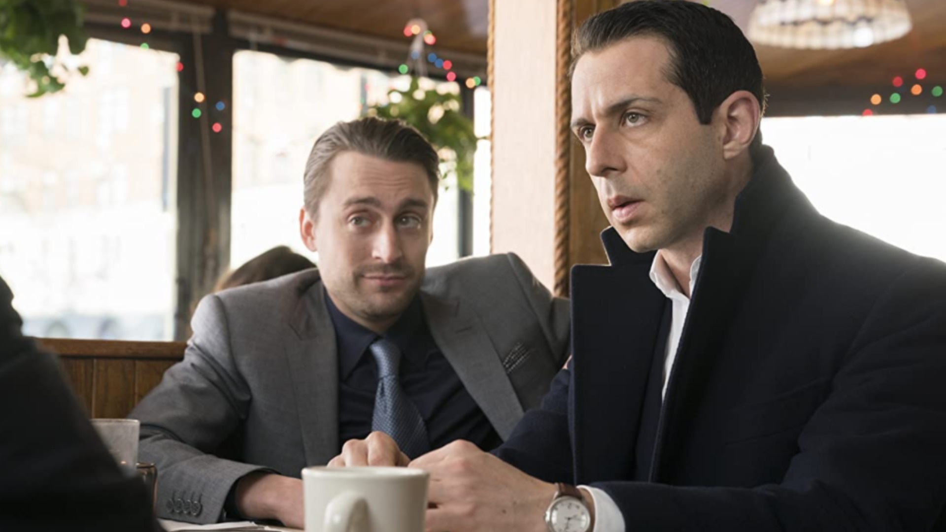 Kieran Culkin and Jeremy Strong in Succession
