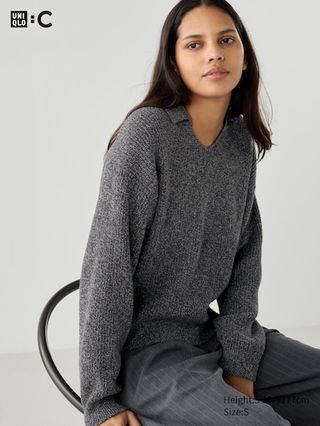 Uniqlo, Mix Yarn Polo Sweater