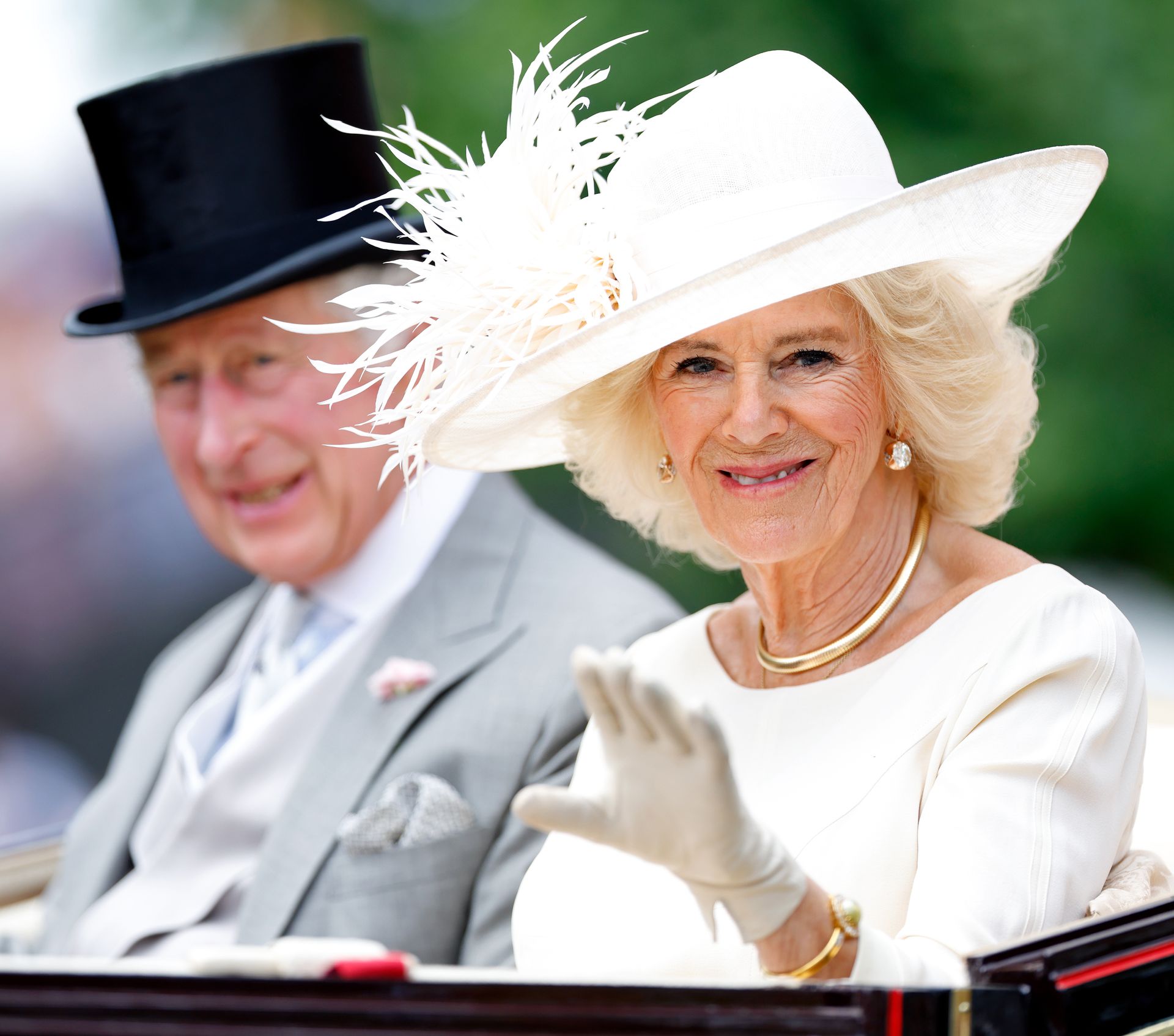 King Charles and Queen Camilla at Royal Ascot