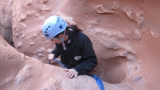 Julia Clarke canyoneering in Utah