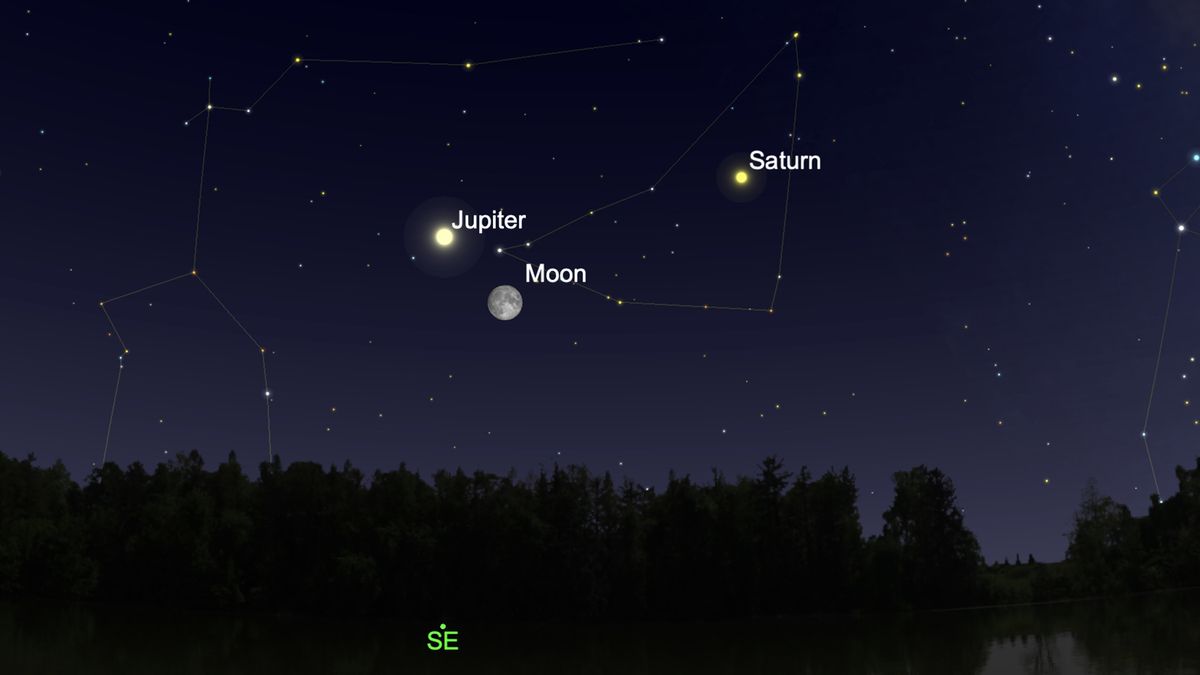 See Jupiter and the moon make a close approach in tonight's sky