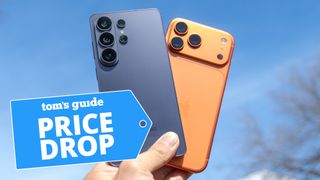 Galaxy S26 Ultra and iPhone 17 Pro held in hand