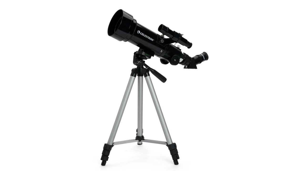 Celestron 70mm travel scope on a white background