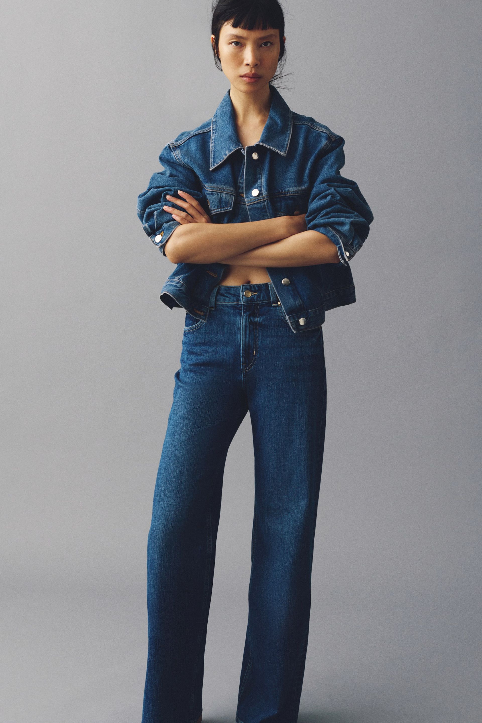 Harper High Rise Wide Leg Jeans - Denim Blue