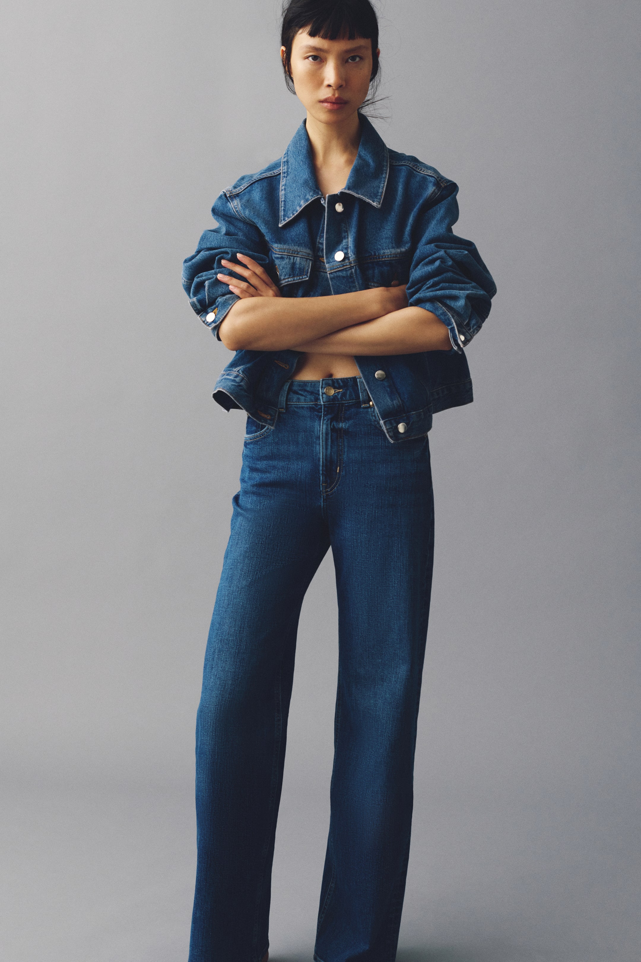 Harper High Rise Wide Leg Jeans - Denim Blue