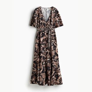 H&M Tie Belt patterened dress