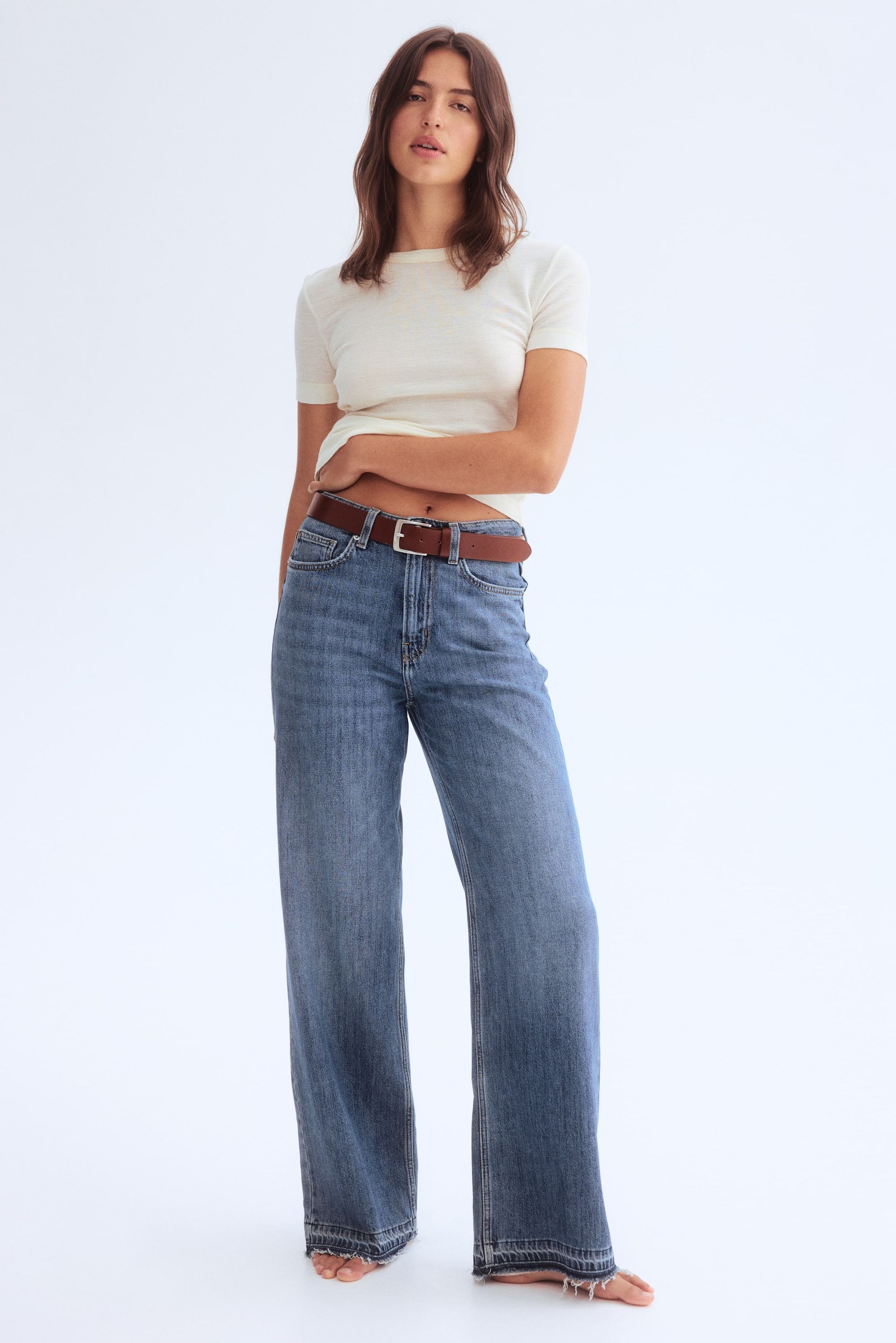Wide High Jeans - Black