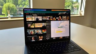 Norton VPN connected on Mac laptop unblocking Netflix