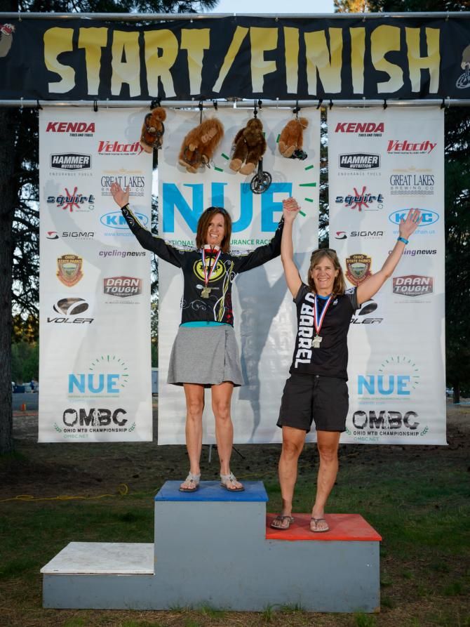Masters women's podium