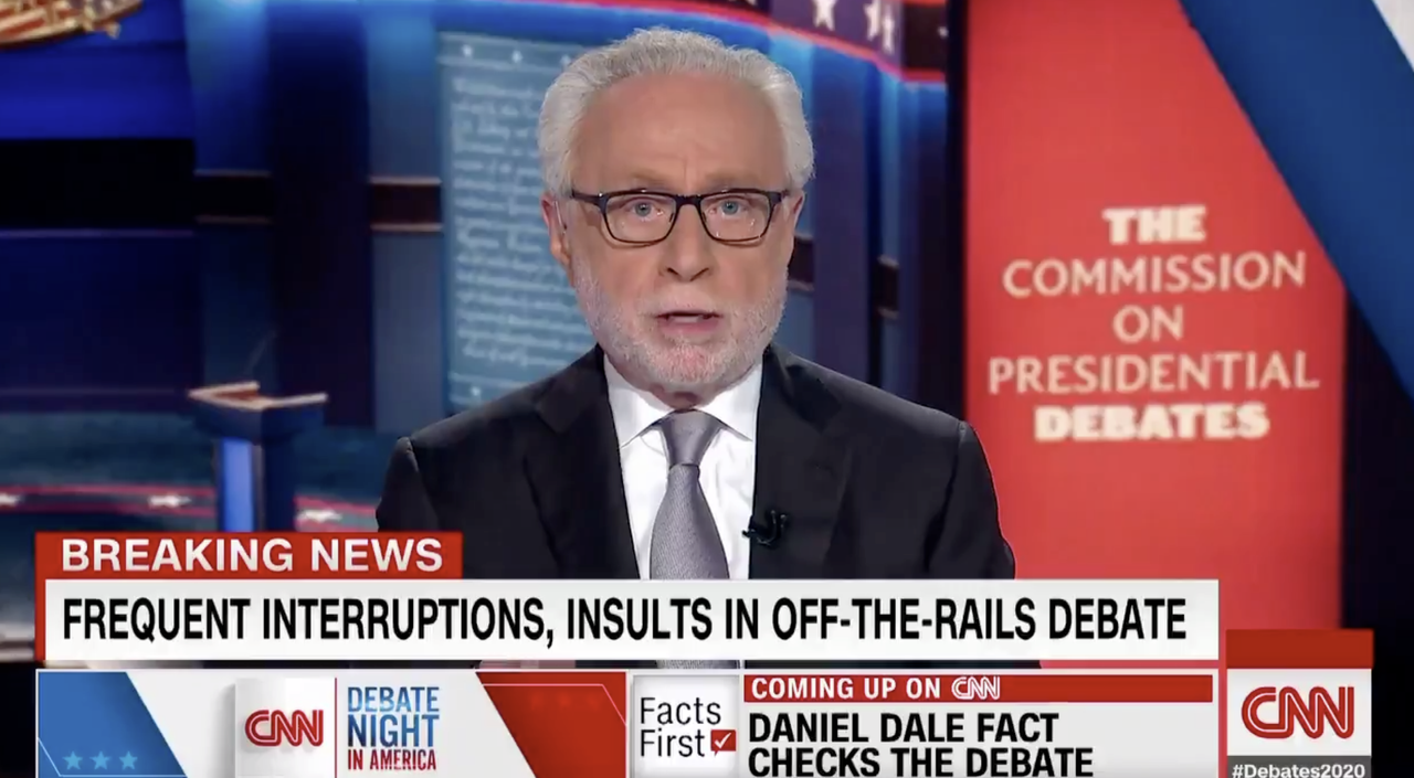 CNN host Wolf Blitzer.