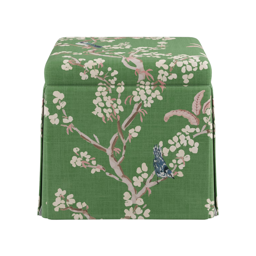 The Inside, Skirted Storage Ottoman