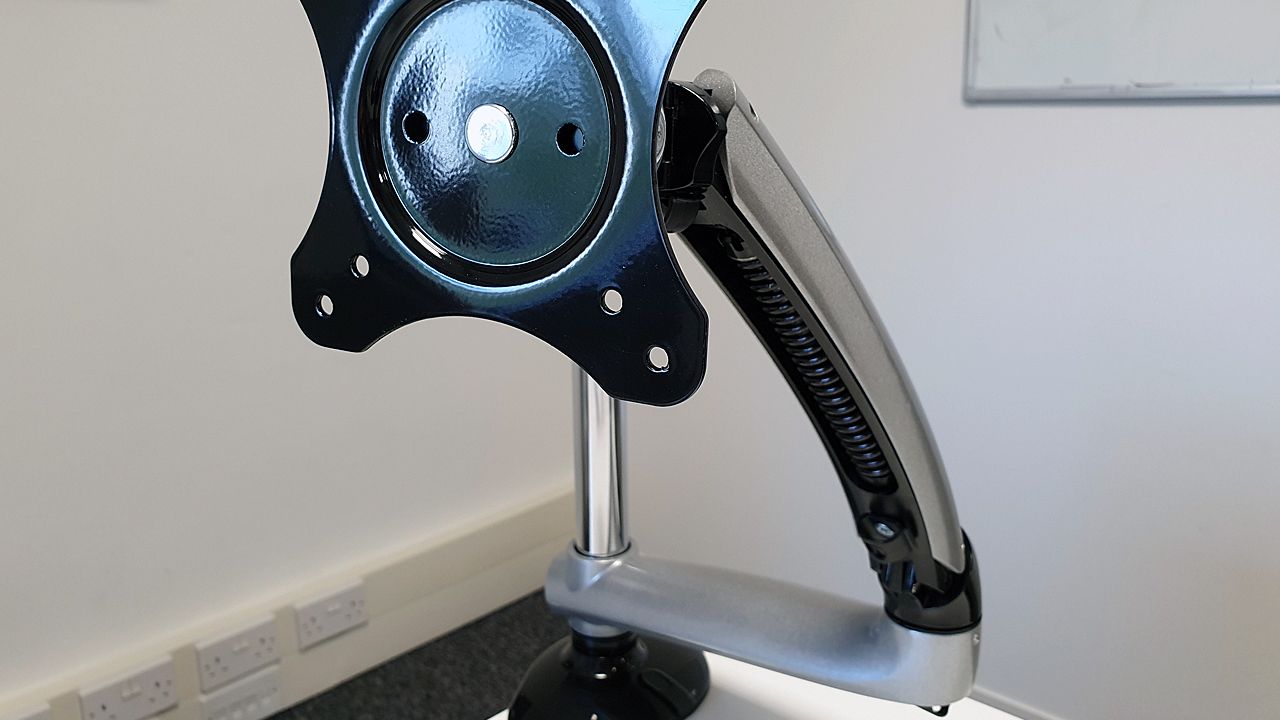 For reference, with out the monitor attached, the arm can be placed on the desk clamp and moved around for testing.