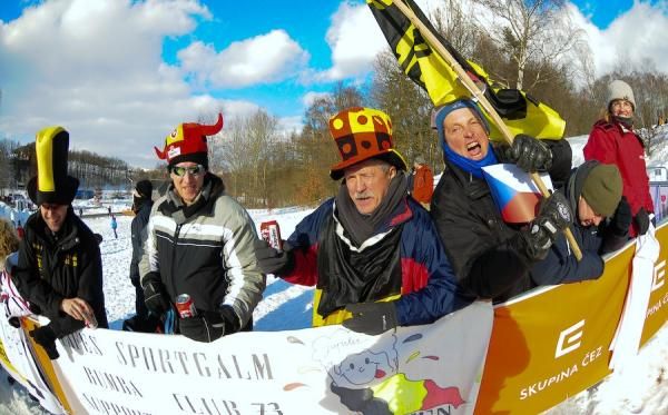 Fans enjoy some Belgian beer in the Czech Republic