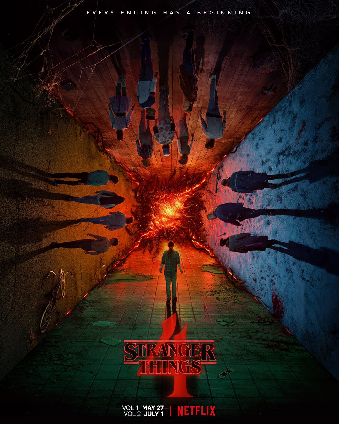 The fifth official poster for Stranger Things season 4