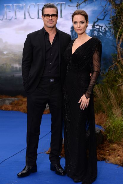 Angelina Jolie Brad Pitt Maleficent premiere
